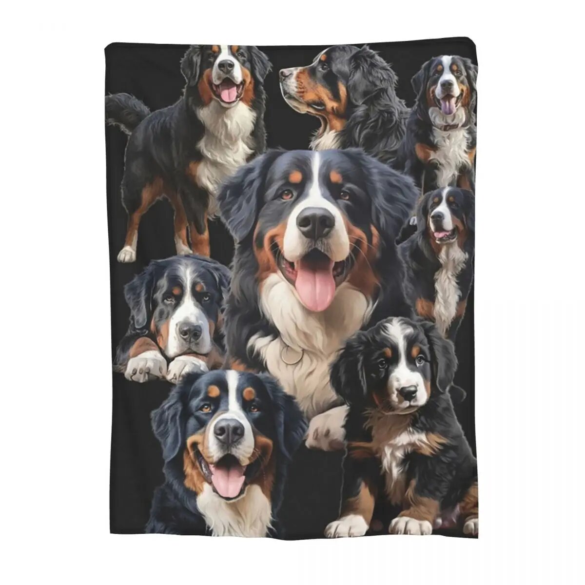 Фланелевые одеяла для собак Bernese Mountain Dog