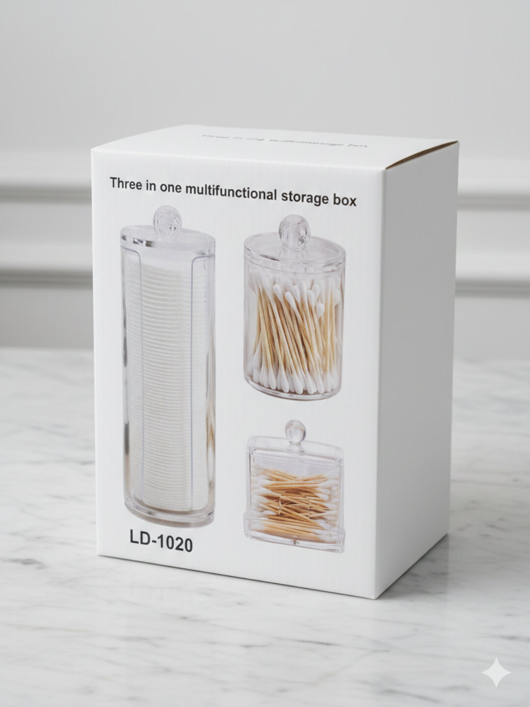 Набор акриловых органайзеров Hashmat, 3 штуки Прозрачный акриловый органайзер для ванной»