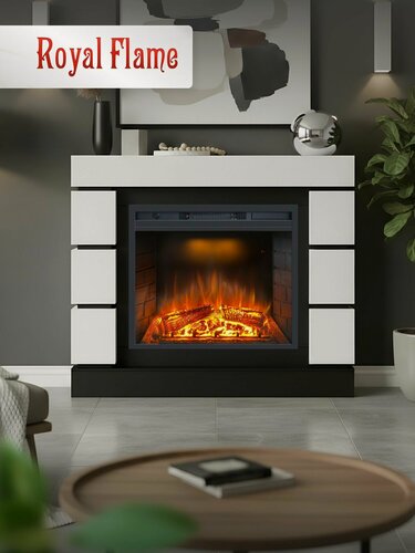 Изображение товара Камин электрический напольный MODERN 23 белый от бренда Royal Flame