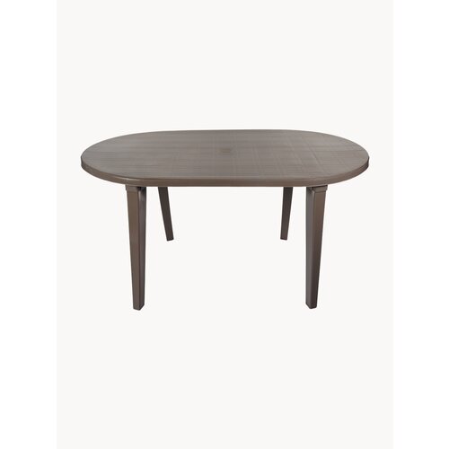 Стол овальный, пластик мокко, 1400х800х710 мм