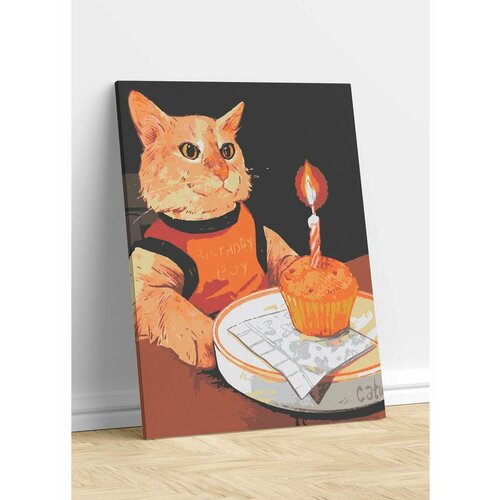 Кот с тортом