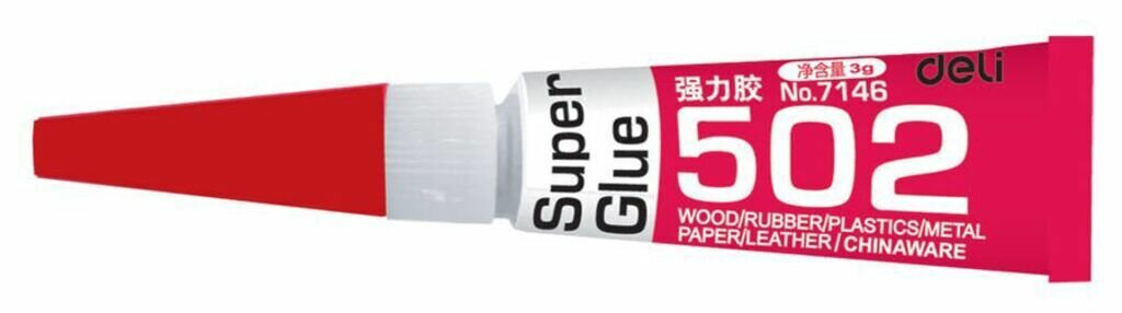 Клей универсальный Deli Super 3г (блистер). Комплект из 8 штук
