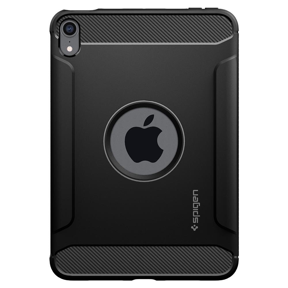Чехол Spigen на Apple iPad Mini 6 (ACS03764) Rugged Armor / Спиген Чехол для Эпл Айпад Мини 6 Противоударный, Черный