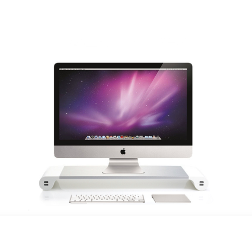 Столик подставка в стиле Apple для моноблоков мониторов ноутбуков с 4 USB выходами A152471 для удобства работы и зарядки гаджетов так же 2997₽