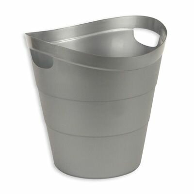 Корзина 12л Uniplast КХУ-10 офисная сплошная с ручками серая