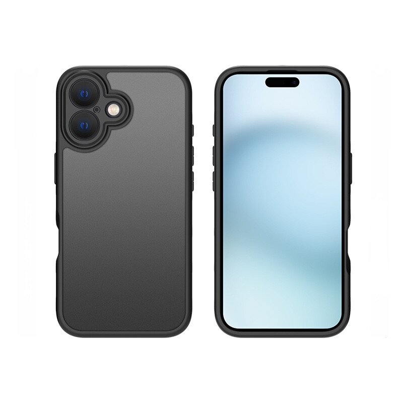 Чехол Creative Case для Apple iPhone 16 Plus (айфон 16 плюс) противоударный, чёрный — фото 1