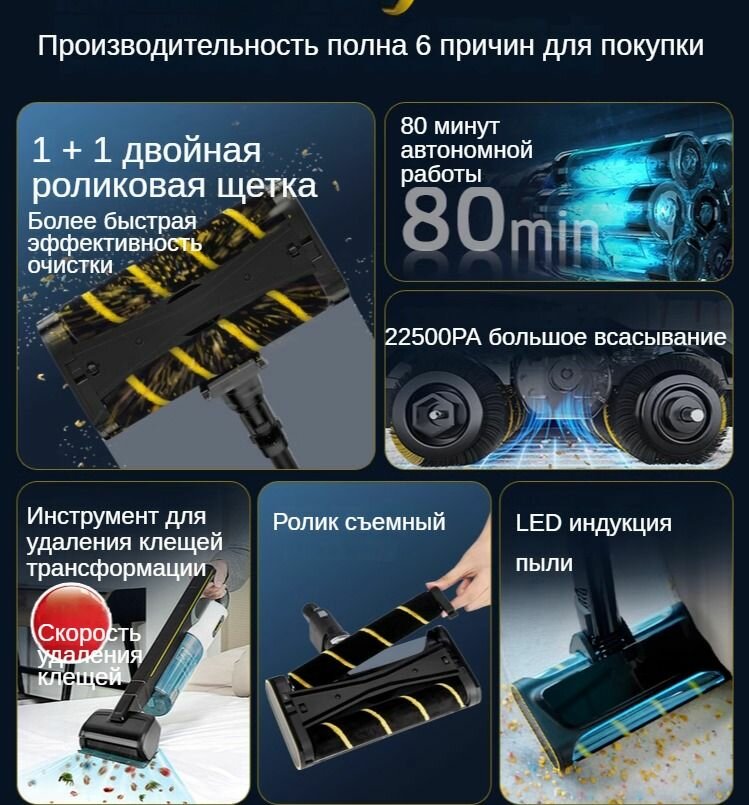 Портативный беспроводной стационарный пылесос самообслуживания karcher VCS5 — фото 1