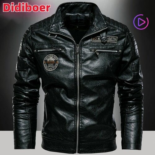 Изображение товара Флисовая кожаная куртка