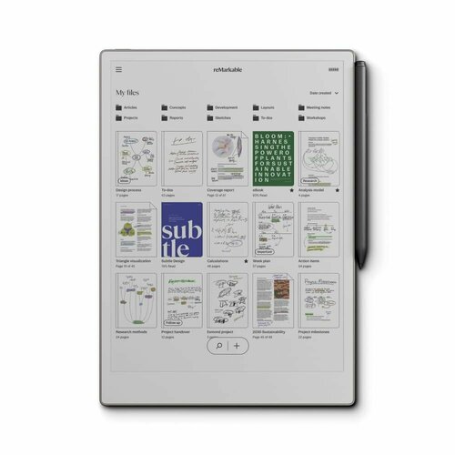 ReMarkable Paper Pro Marker Plus Pen Bundle - 11,8' цветной дисплей и подсветка для чтения Включает бумажный планшет reMarkable Paper Pro, маркер Plus Pen(В комплект входит 9 сменных картриджей)