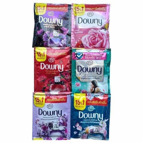 Downy Тайский кондиционер для белья микс пробников, набор 6 шт х 20 мл