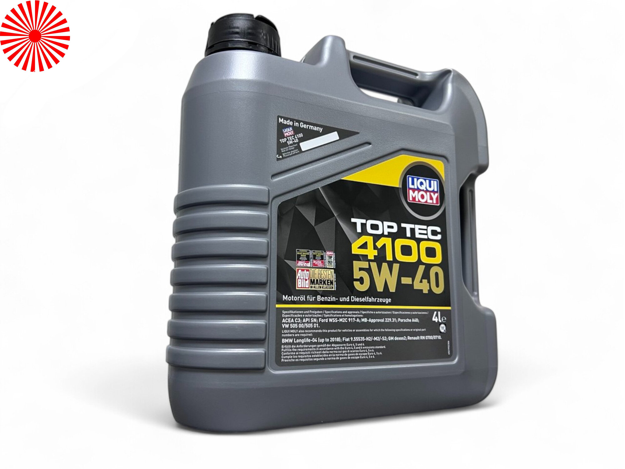 Масло моторное liqui moly TOP TEC 4100 5W40 4L