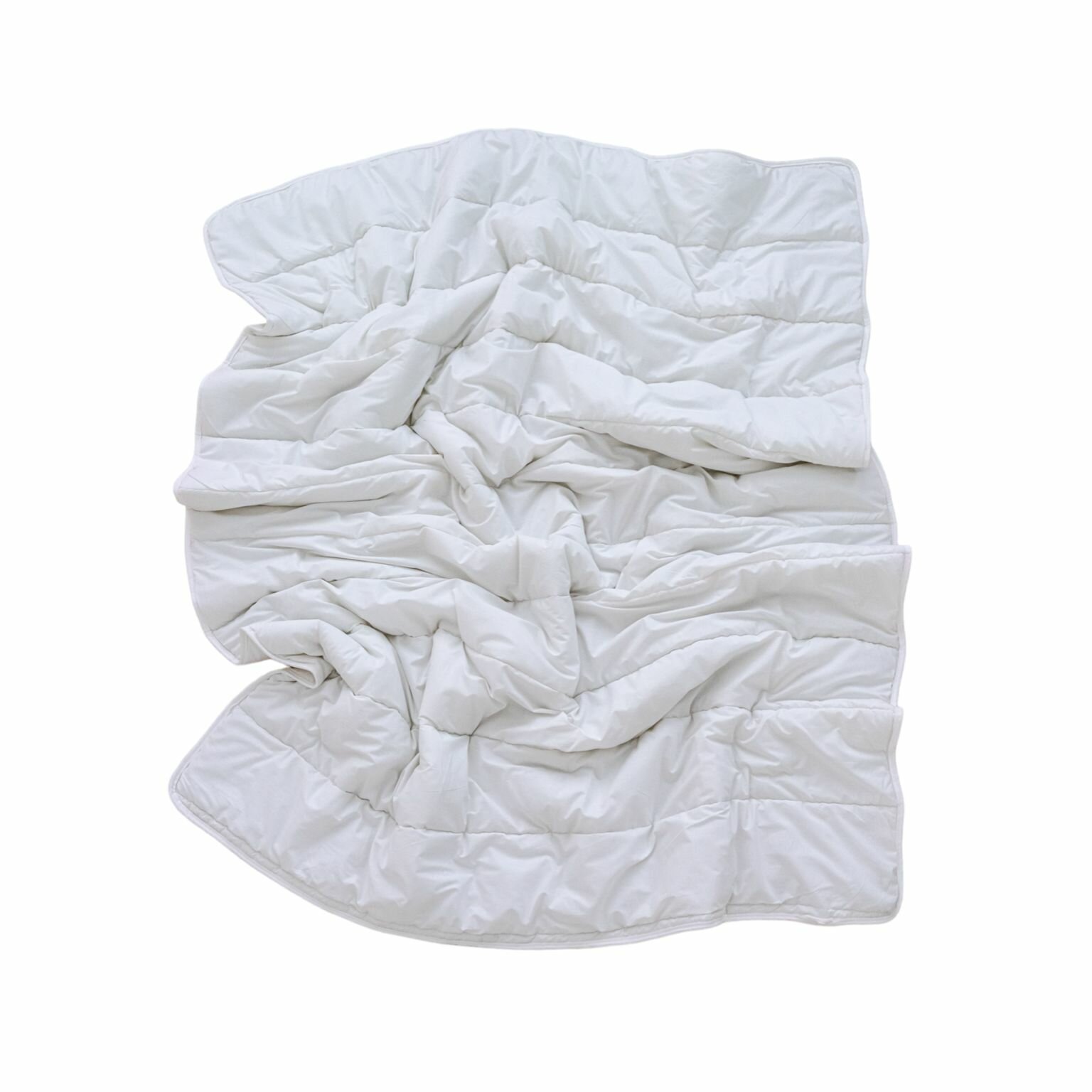 Одеяло 15 спальное всесезонное 150х200 YERRNA, чехол перкаль (хлопок 100%), стеганое, цвет белый — фото 1