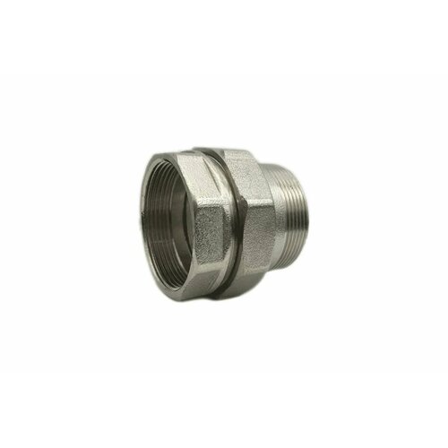 фото Соединитель латунь никель американка ду 32 (1 1/4") прямой вр/нр santechsystems
