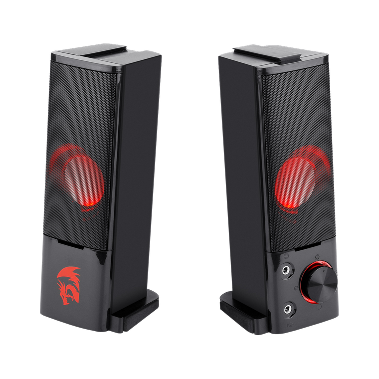 Колонки 2.0 Redragon Orpheus, черный Стерео, 6Вт, пластик, mini-Джек