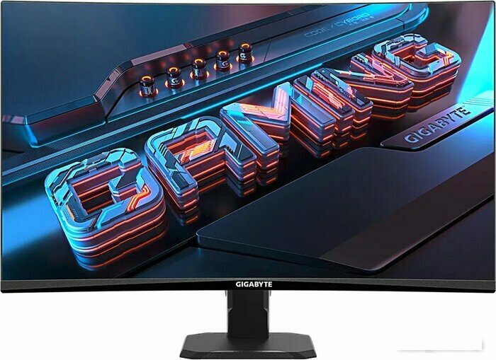 27" Монитор Gigabyte GS27FC, 1920x1080, VA, 180Гц, 2хHDMI, 1хDP, изогнутый, черный (20vm0-gs27fcbm-1eur)