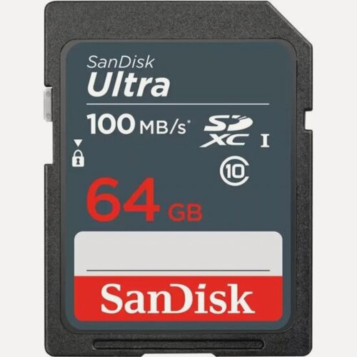 Изображение товара Карта памяти Sandisk 64Gb Ultra SDXC Class 10 UHS-I 100 MB/s