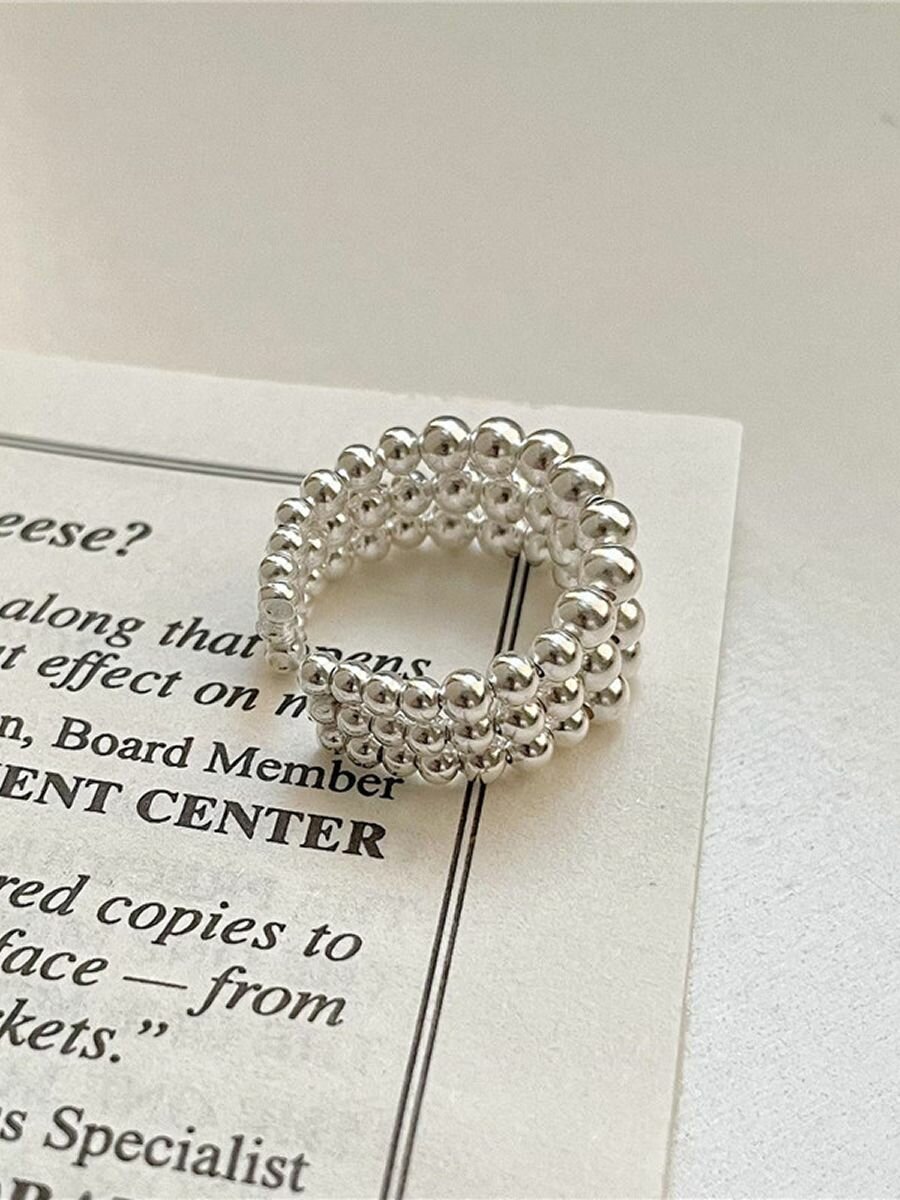 Набор колец, безразмерное, серебристый — фото 1