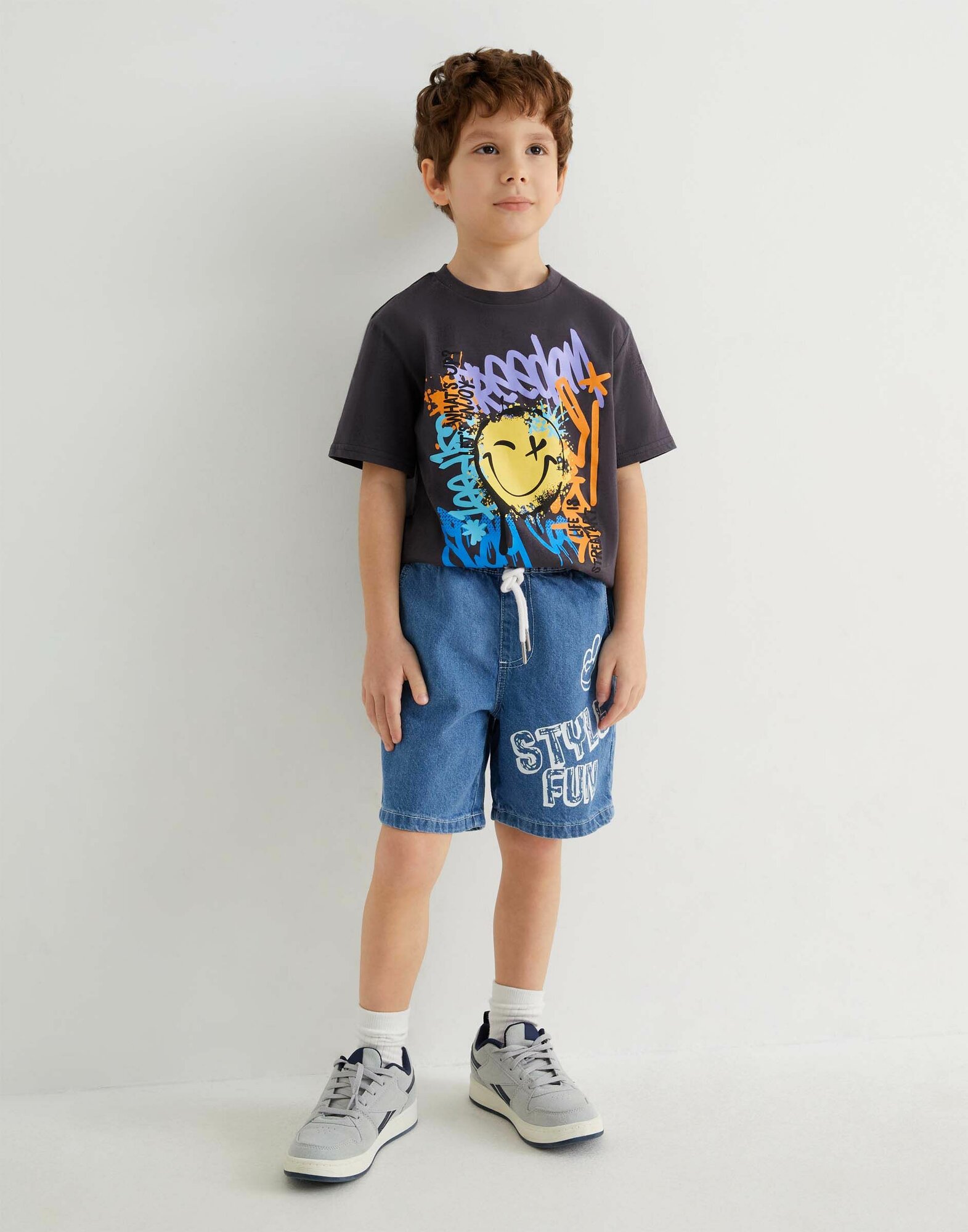 Шорты Gloria Jeans размер 12-24мес/92 синий голубой