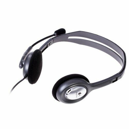 Проводные наушники Logitech H110 серый — фото 1