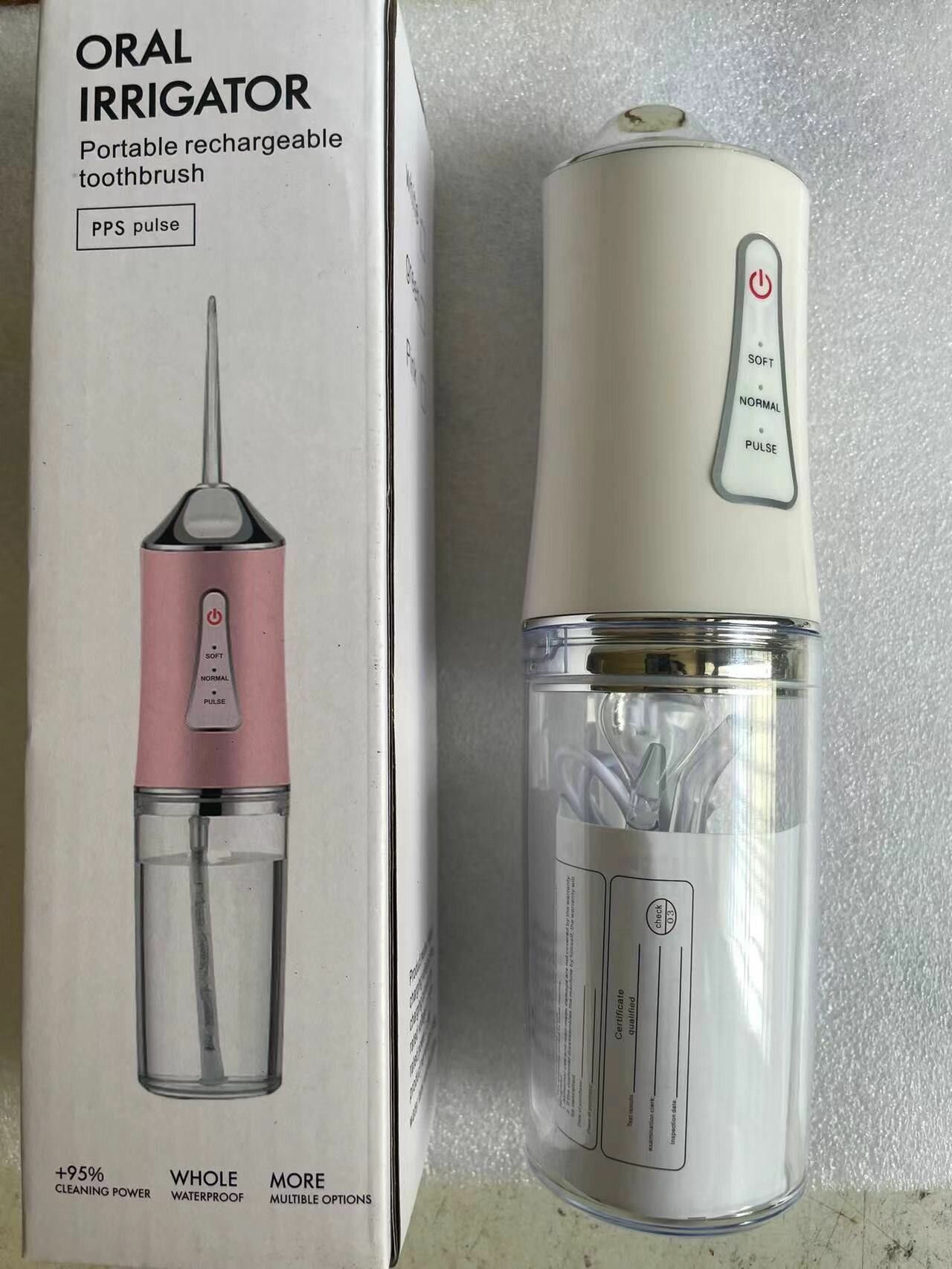 Портативный очиститель зубов Z-801, беспроводной стоматологический ирригатор для полости рта для всей семьи.