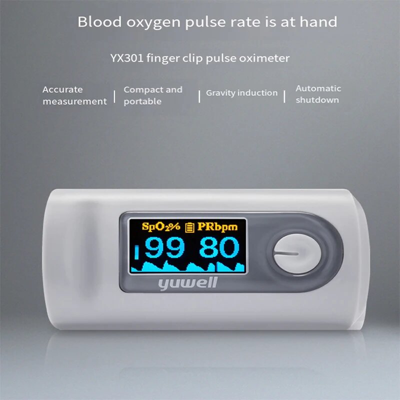 Пульсоксиметры Yuwell YX301 пульсоксиметр для пальца, YX301