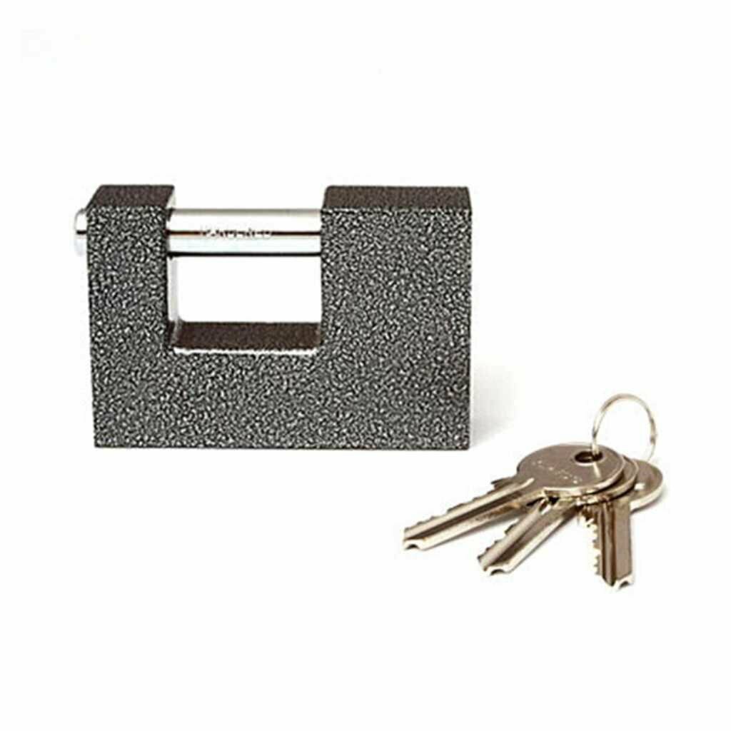 Замок навесной цилиндровый Apecs PD-10-75 с автоматическим запиранием 3 ключа