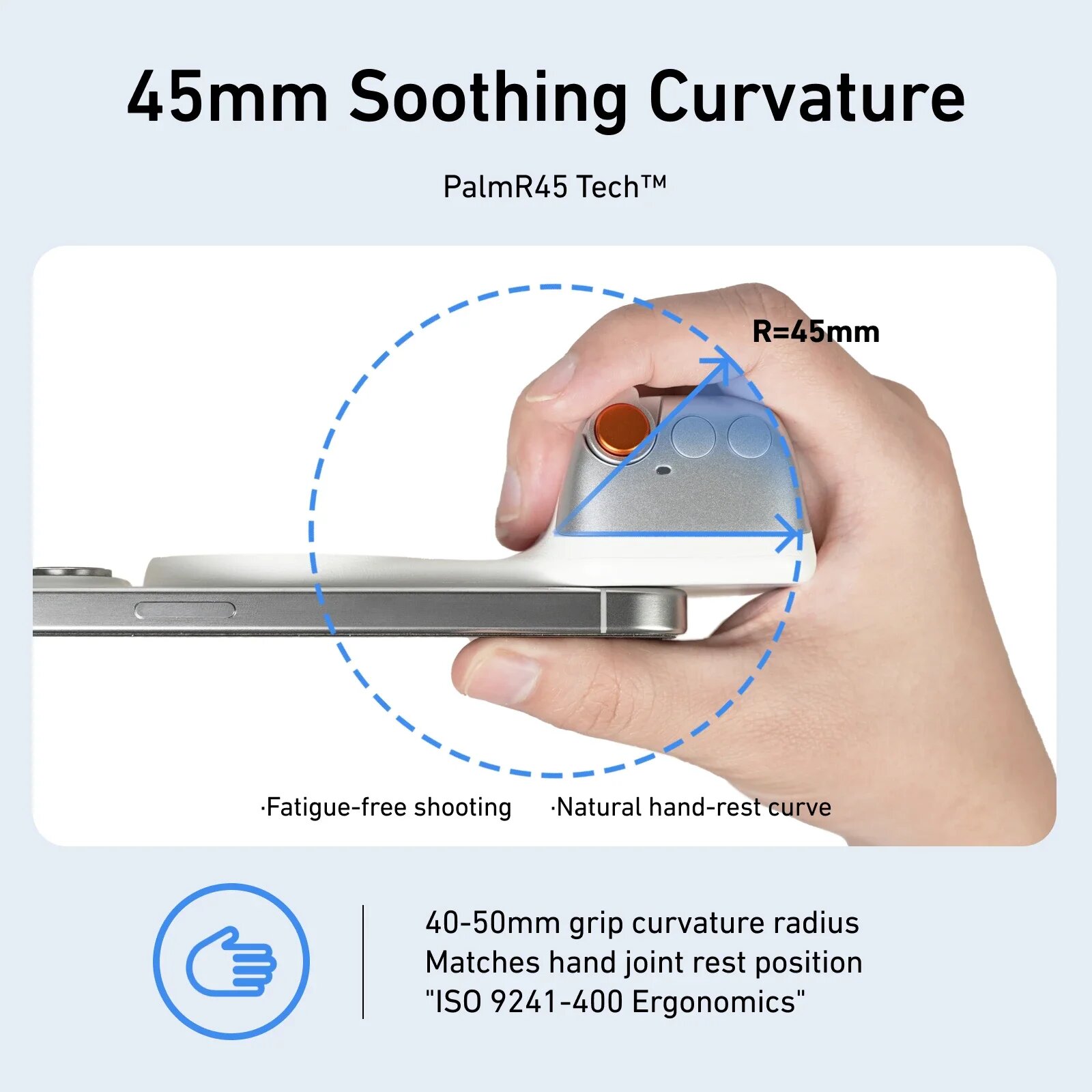 Магнитная ручка для смартфона Telesin Fun Shot P1-MP-10 с аккумулято — фото 1