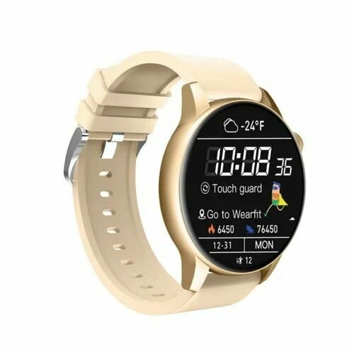 Стильные золотые смарт-часы