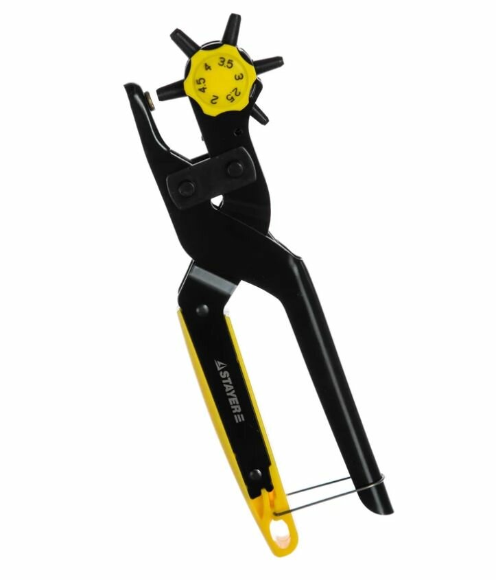 Револьверный дырокол для кожи STAYER PROFESSIONAL усиленный 6-в-1 2-45мм 22943_z01