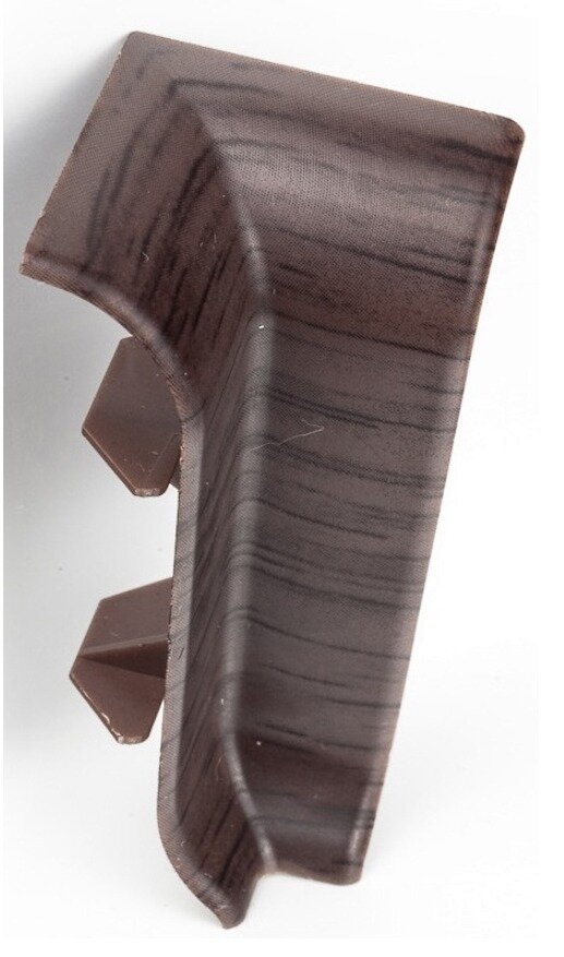 Внутренний угол для плинтуса MIXTON / Микстон напольный с текстурой из ПВХ цвет венге размер 56мм в упаковке 2шт. / отделочные материалы