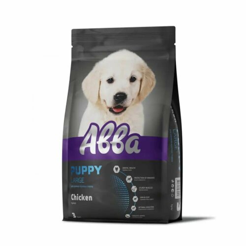 Aвва Premium Puppy Large сухой корм для щенков крупных пород, с курицей, 3 кг