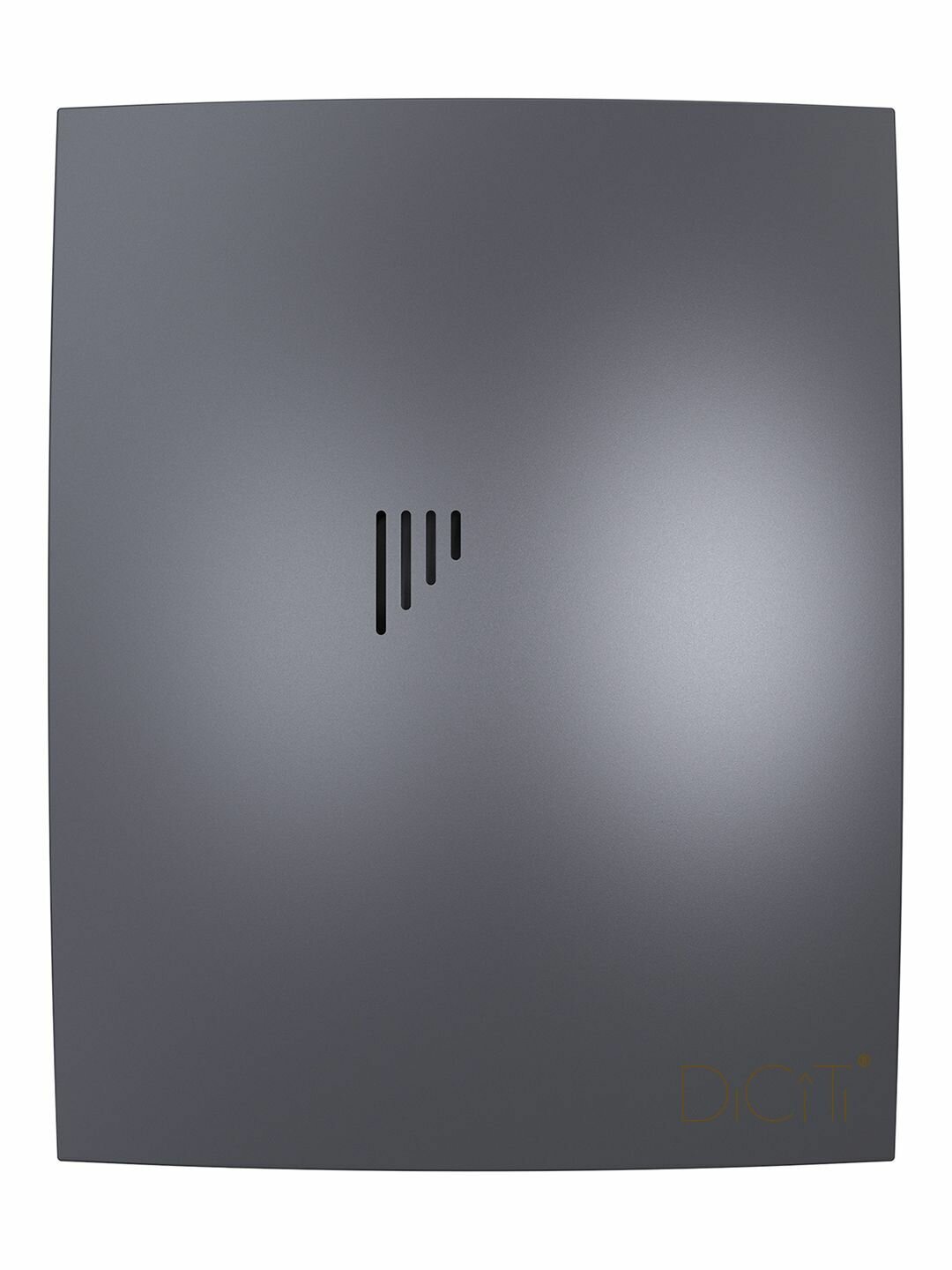 Вентилятор накладной BREEZE D100 обр. клапан Dark gray metal DICITI