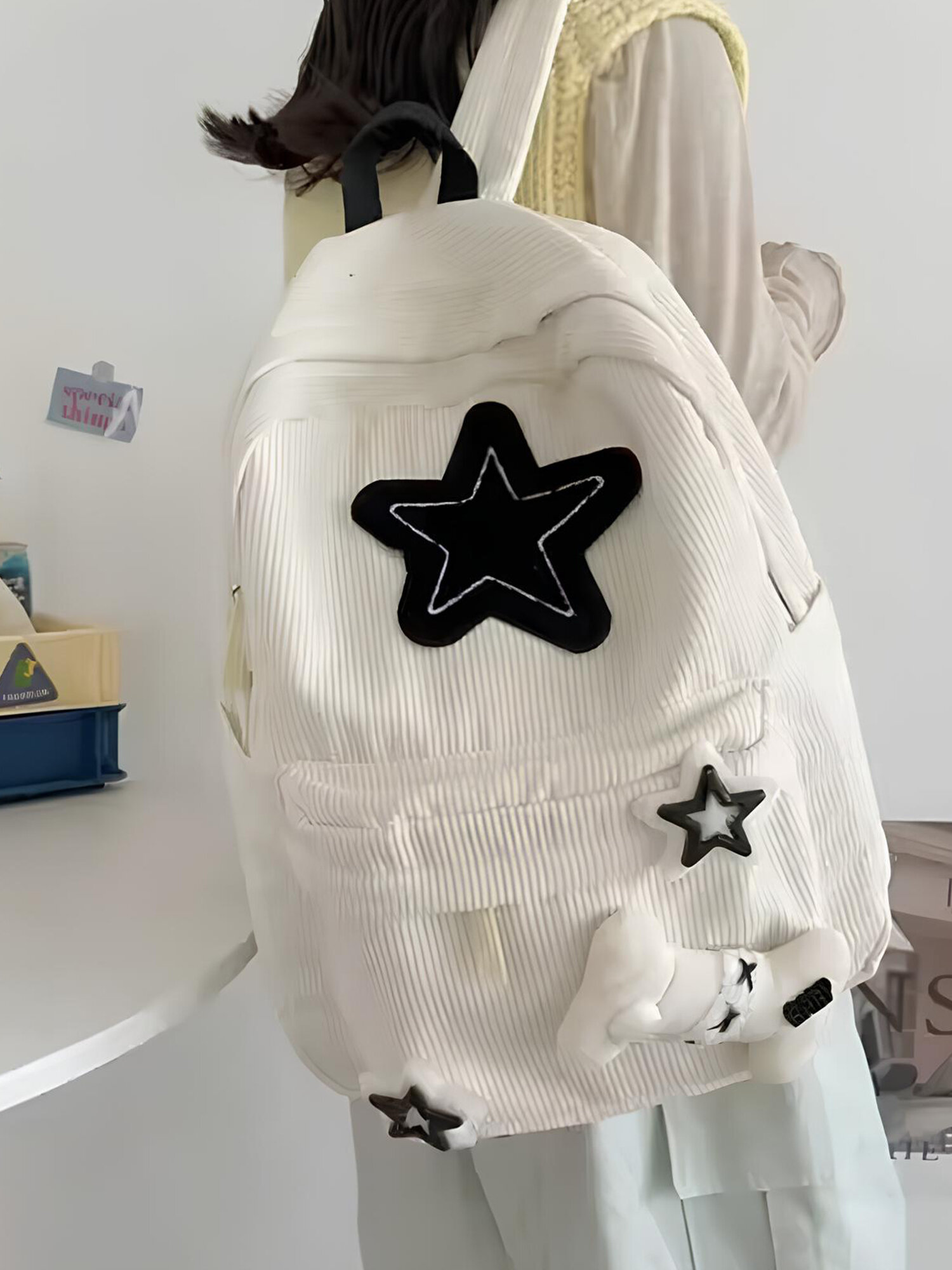 Рюкзак y2k школьный для подростков, портфель городской для девочки — фото 1