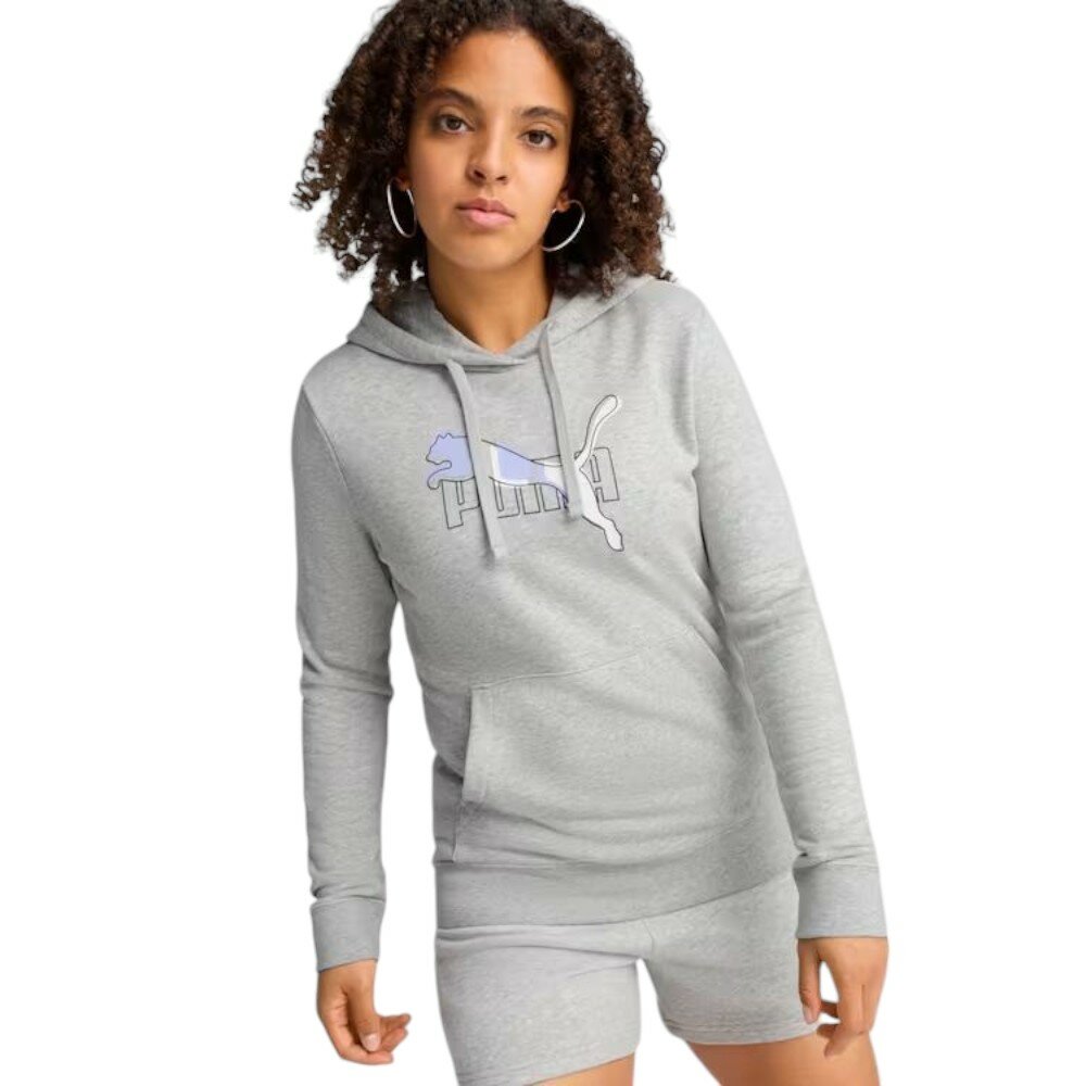 Худи PUMA, размер XS, , серебряный