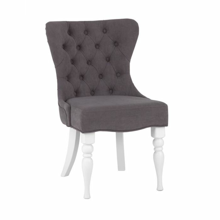 Кресло Вальс (эмаль белая / G21 - серый)