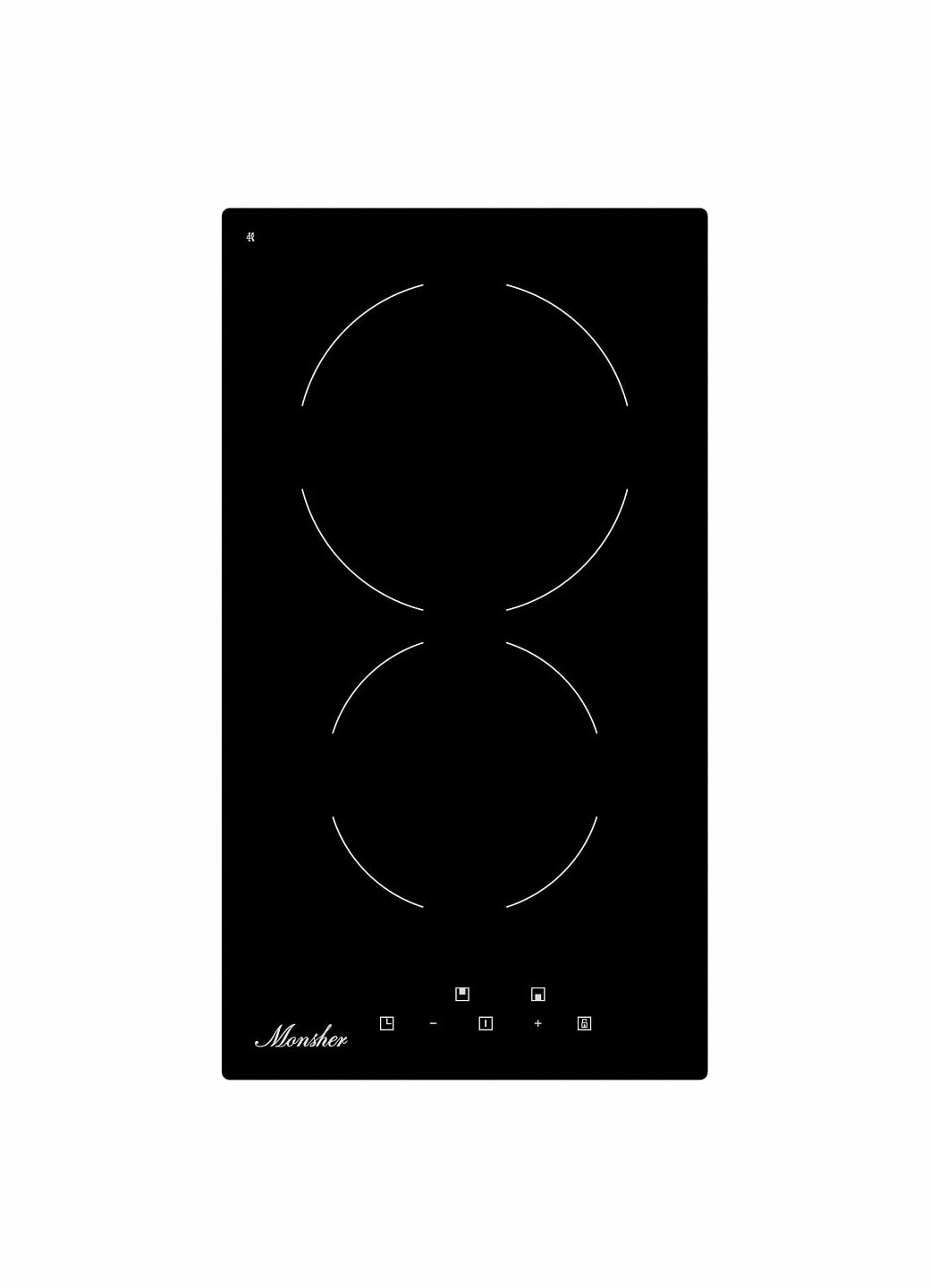 Встраиваемая электрическая панель MONSHER MHE 34, официальная гарантия