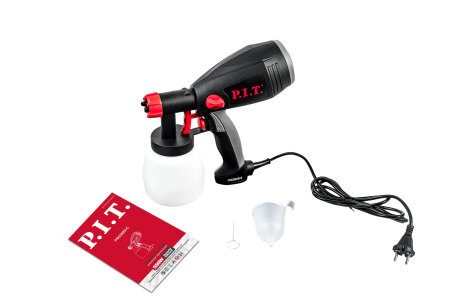 Краскопульт электрический P.I.T. Мастер PSG3020-C (550 Вт, 700 мл/мин, сопло 2,5 мм, бак 800 мл, SDS разъем) — фото 1