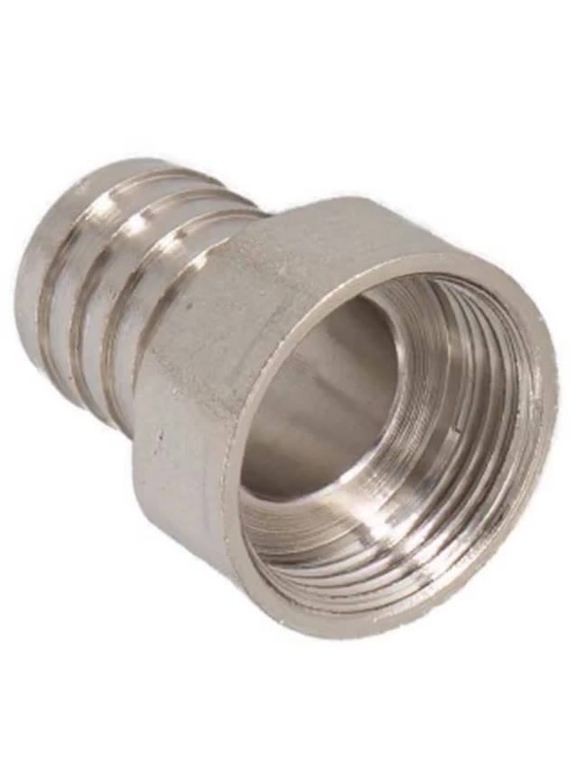 Штуцер CTM CRSF1218, латунь, никелированный, 1/2", 18мм, 20г — фото 1