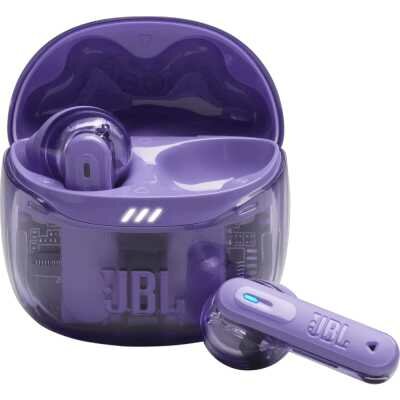Наушники Tune Flex 2 Ghost Edition Purple Беспроводные, подключение Bluetooth, чувствительность 98 дБ, сопротивление (импеданс) 13 Ом, частоты 20-20000 Гц, цвет фиолетовый, JBLTFLEX2GMAE