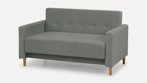 Изображение товара Диван Топ Лайт Velutto 52 NOW 140x87x82 см, серый Велютто, выкатной Фиеста