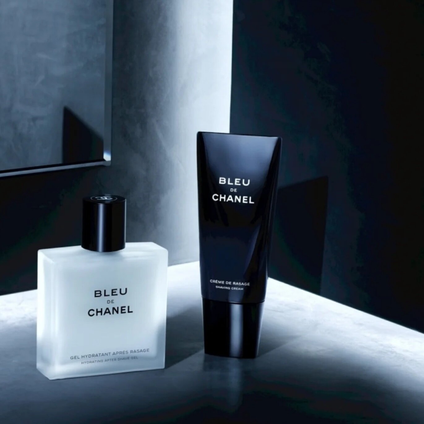 Кремы Для Бритья Крем для бритья Chanel Bleu de Chanel Shaving Creme, 100 мл, черный