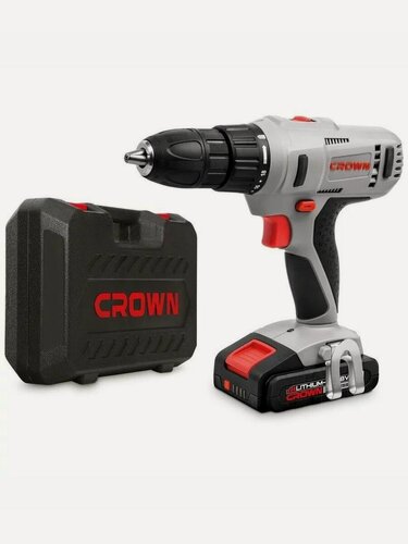 Изображение товара Шуруповерт аккумуляторный CROWN CT21056L-2 BMC; 18В; 2 А/ч
