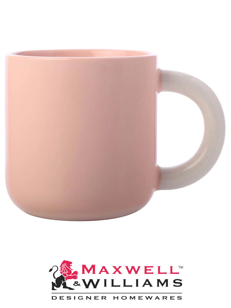 Кружка Maxwell & Williams Шербет 370 мл 12.5 x 8.5 x 9 см фарфор светло-оранжевая