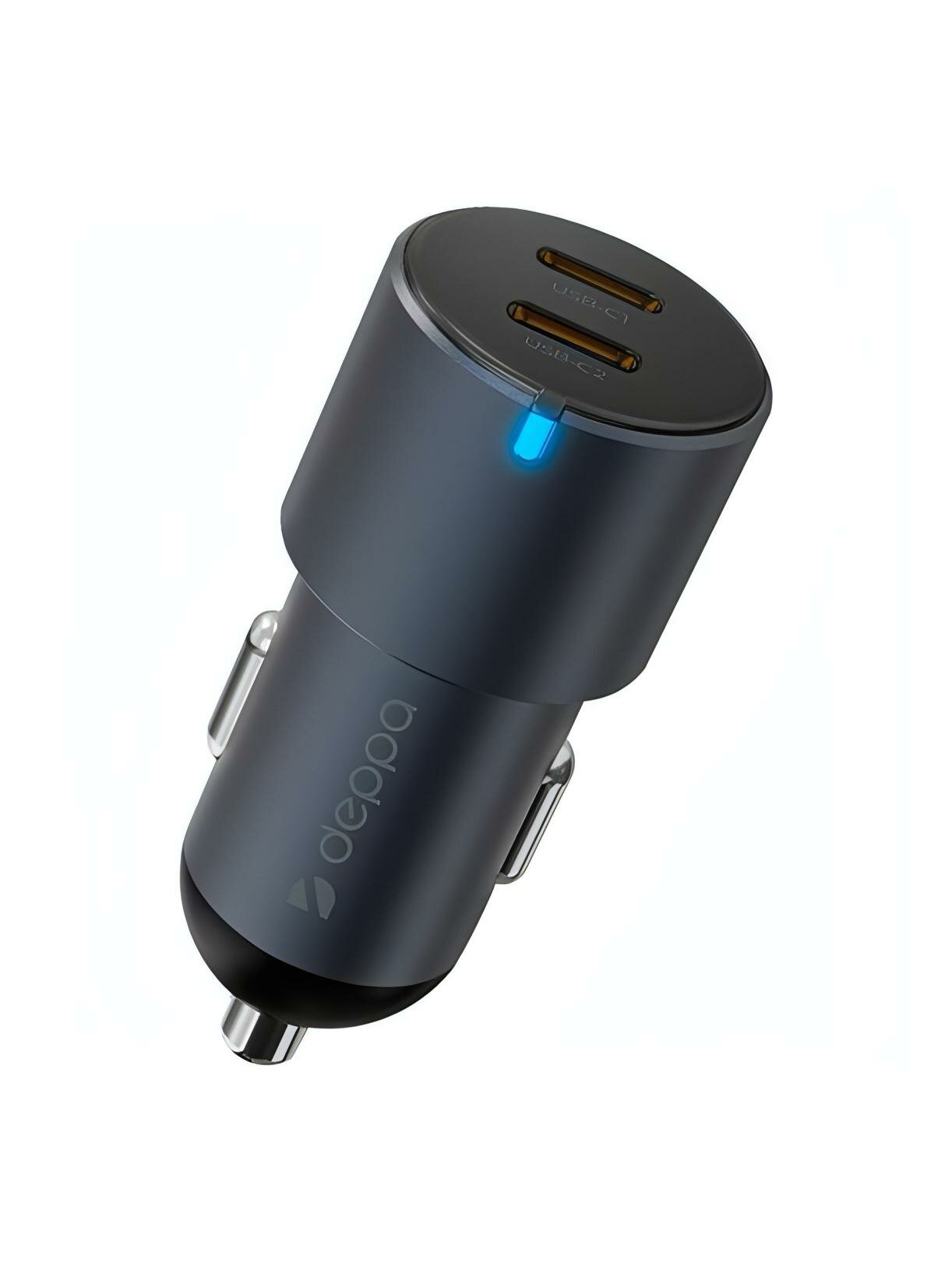 Автомобильное зарядное устройство Deppa 2xUSB-C PowerDelivery 60W