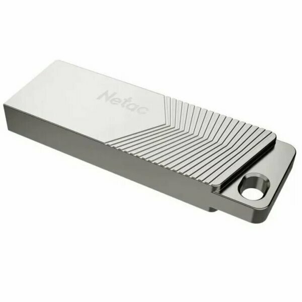USB флешка Netac UM1 32Gb silver USB 3.2 (NT03UM1N-032G-32PN) — фото 1