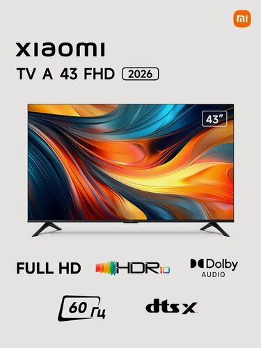 Изображение товара Телевизор Xiaomi TV A 43" FHD 2026, жидкокристаллический, умный дом