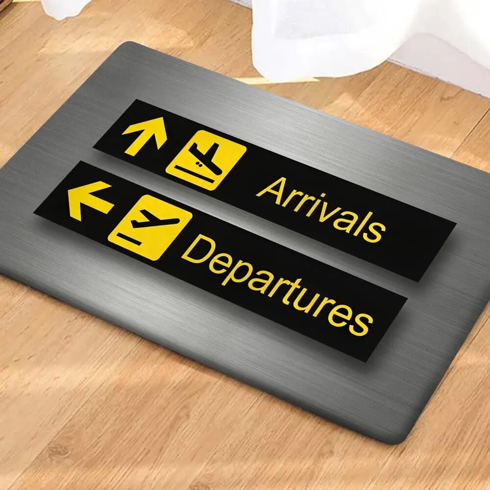 Коврик Arrival And Departure 100% полиэстер 80x120cm, Black5