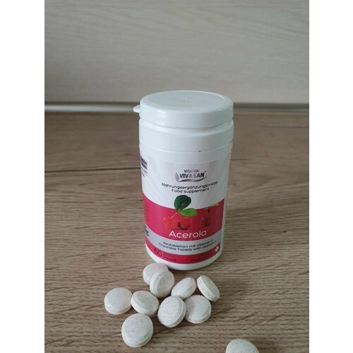 Ацерола/Acerola (тропическая вишня)в таблетках БАД общеукрепляющего действия, 60 шт