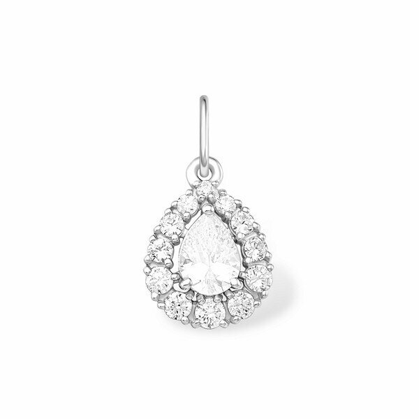 Подвеска, серебро, 925 проба, родирование, фианит