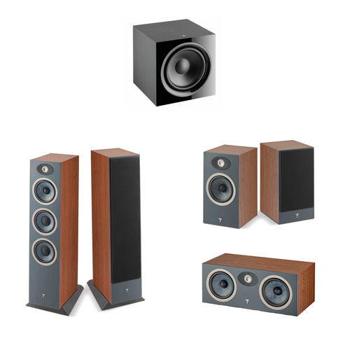 Focal Комплект акустики Theva N°3 Dark Wood 5.1 focal комплект акустики theva n°2 dark wood 5 1